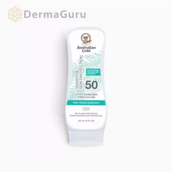   Australian Gold Sensitive Sun Protection Lotion SPF 50, слънцезащитен лосион за тяло, 237 ml